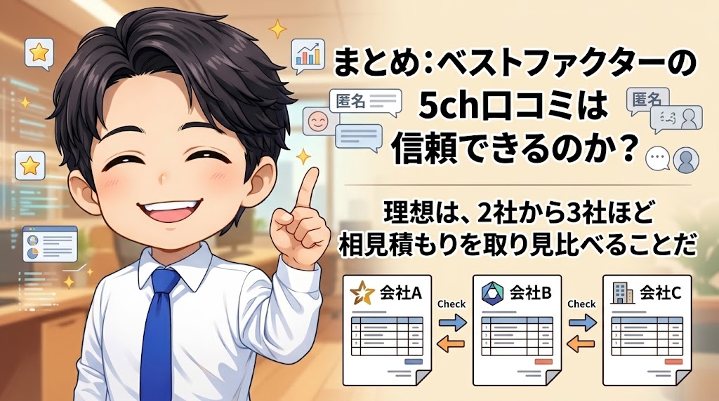 まとめ：ベストファクターの5ch口コミは信頼できるのか？