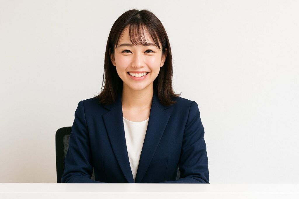 ATOファクタリングのよくある質問に回答する女性