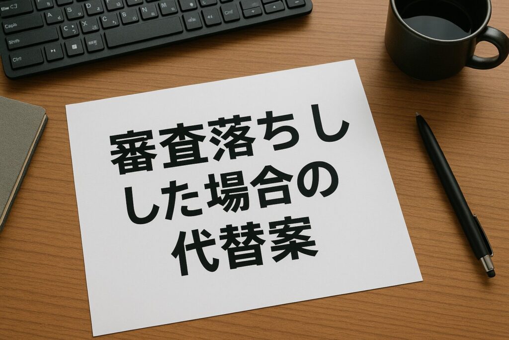 ATOファクタリングの審査落ちした場合の代替案