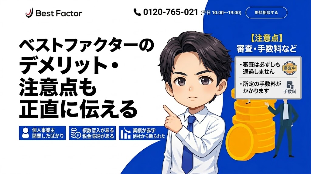 ベストファクターのデメリット・注意点も正直に伝える