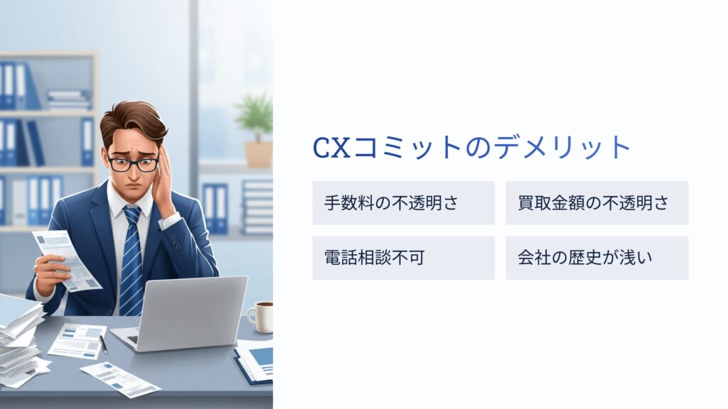 CXコミットを利用するデメリット