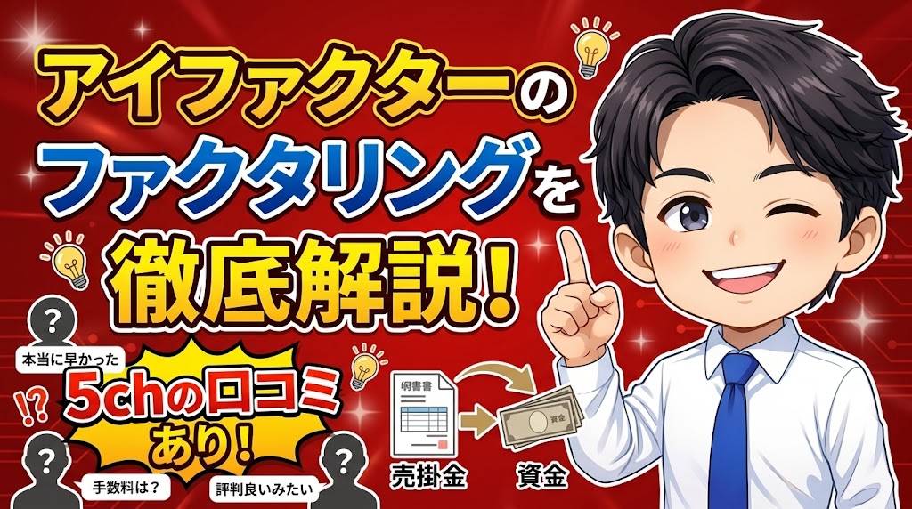 アイファクターのファクタリングを徹底解説！5chの口コミあり