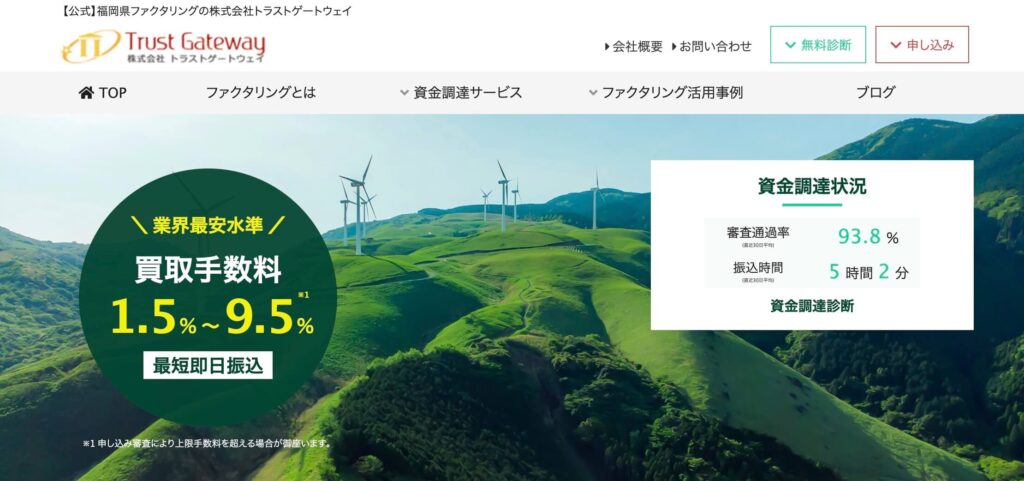 トラストゲートウェイの公式サイト