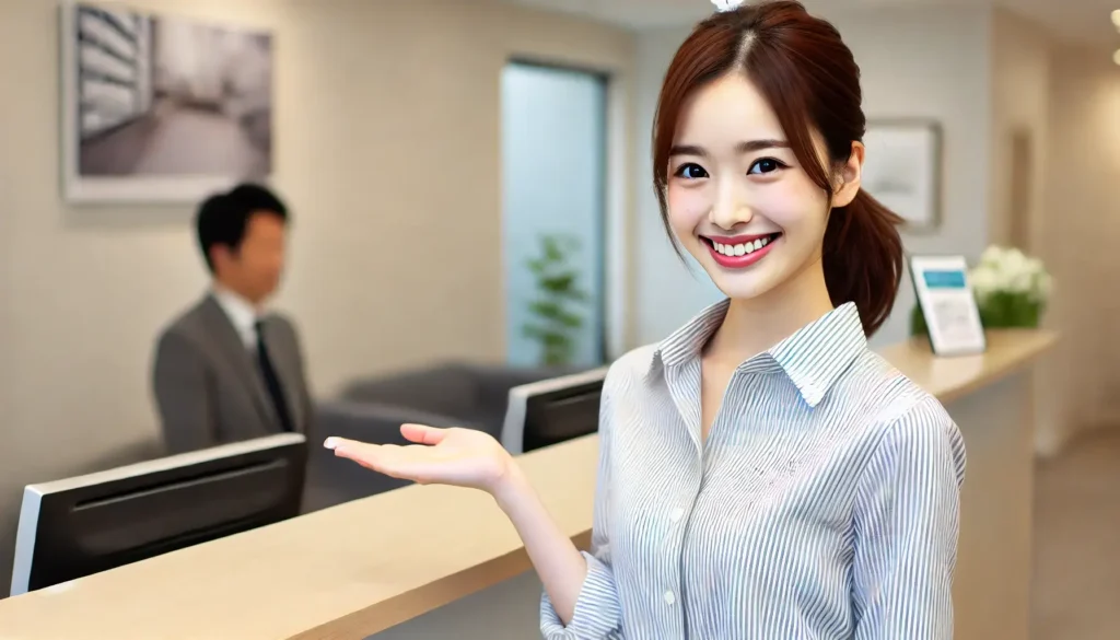 バイオンのよくある質問に回答する女性3