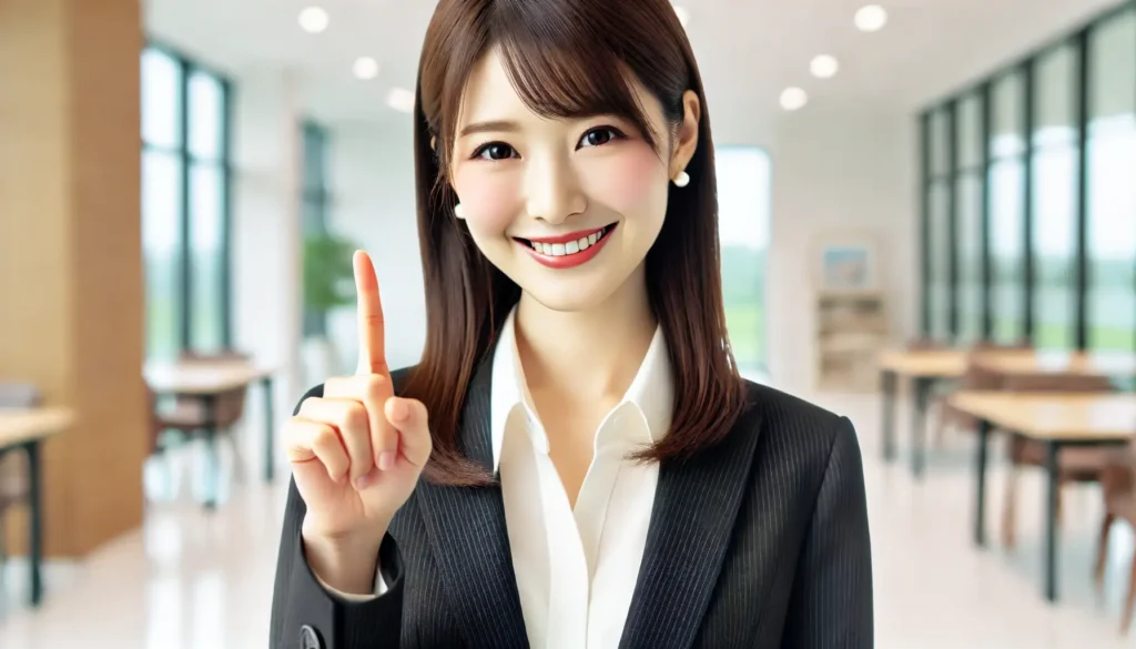 ビートレーディングのおすすめポイントを話す女性