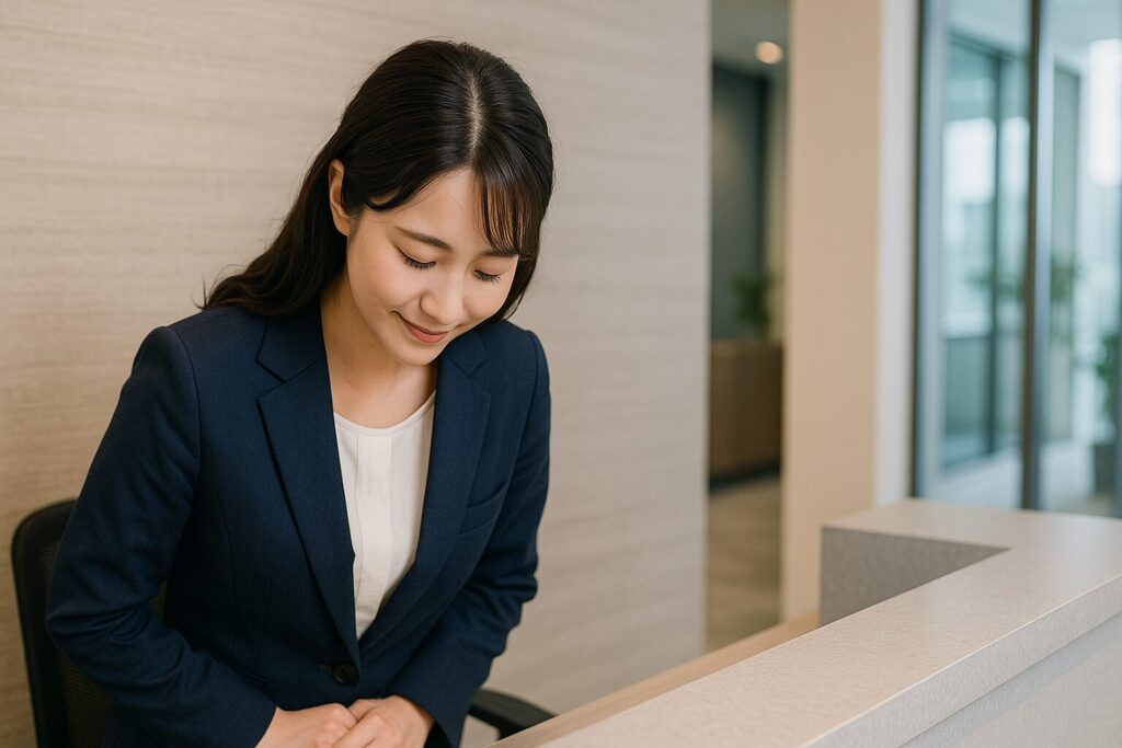 JTCのよくある質問に回答する女性3
