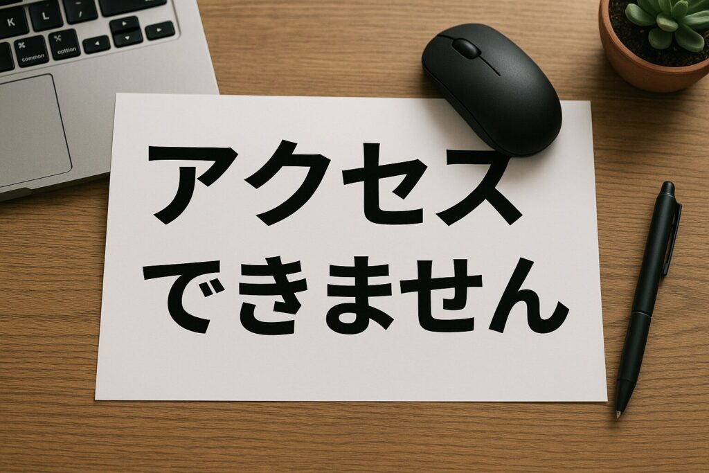 プレジールのファクタリングサイトはアクセスできません