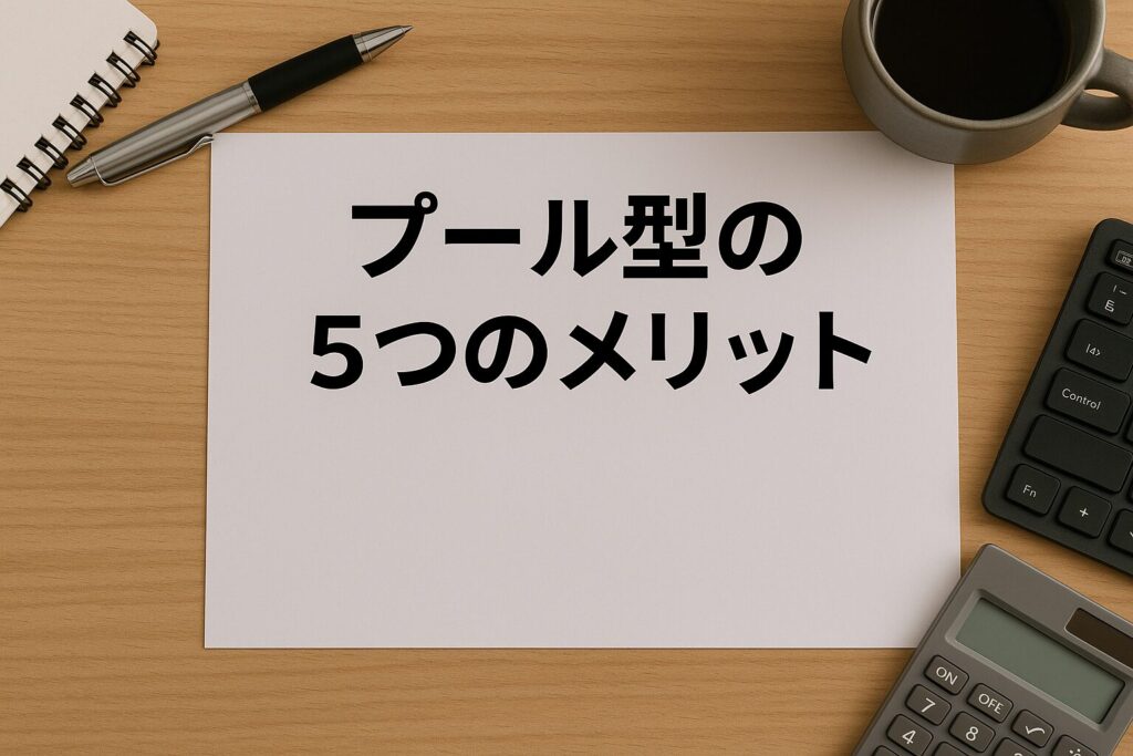 プール型ファクタリングの5つのメリット