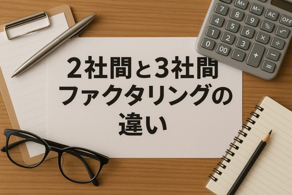 赤羽の2社間ファクタリングと3社間ファクタリングの違い