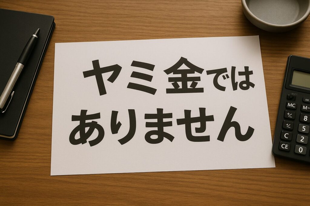 えんナビはヤミ金ではありません