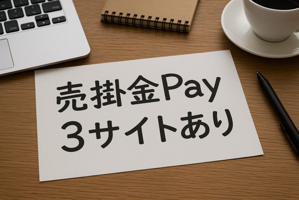 売掛金Payは3サイトあり