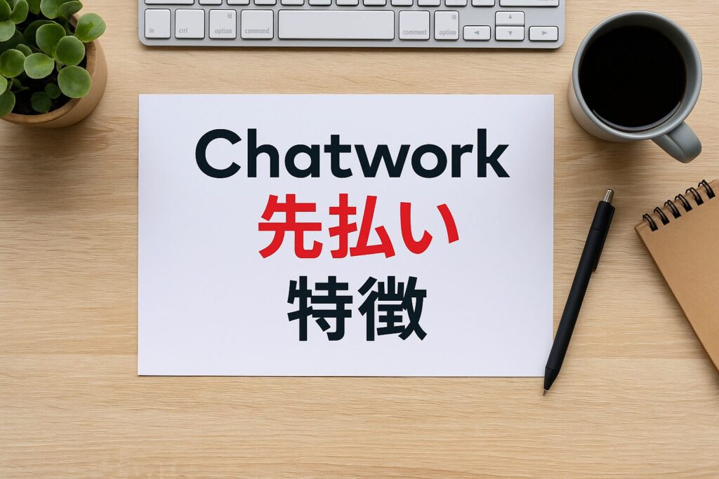 Chatwork 先払いの特徴