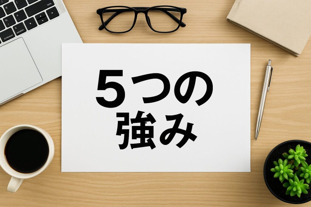 「CashN（キャッシュン）」の5つの強み