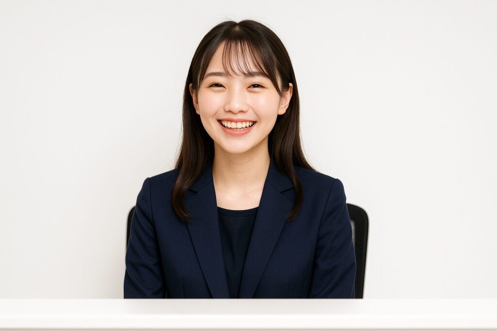 即速ファクタリングのよくある質問に回答する女性