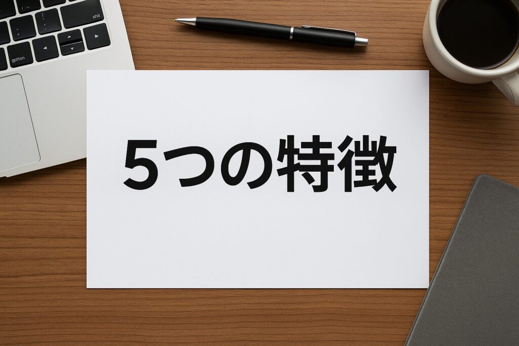 TSRパートナーファクタリングの5つの特徴