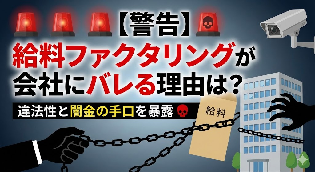 【警告】給料ファクタリングが会社にバレる理由は？違法性と闇金の手口を暴露