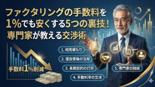ファクタリングの手数料を1%でも安くする5つの裏技！専門家が教える交渉術