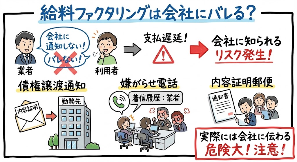 給料ファクタリングは会社にバレる？