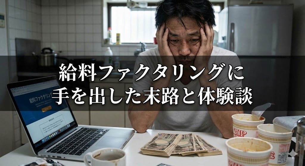 給料ファクタリングに手を出した末路と体験談