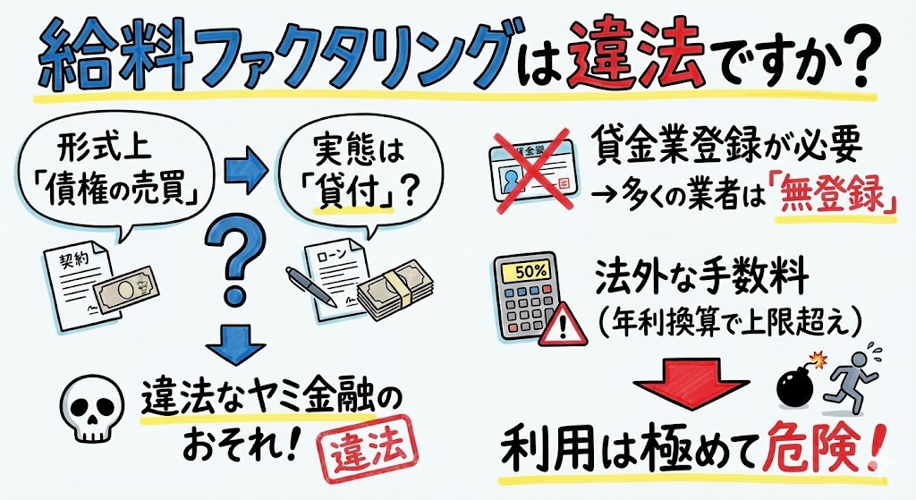 給料ファクタリングは違法ですか？