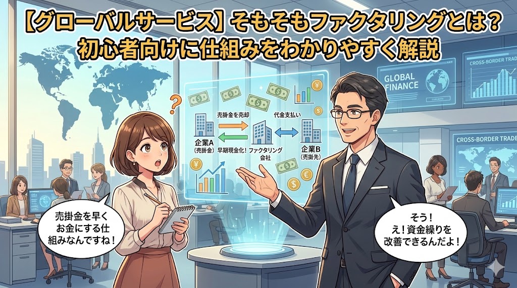 【グローバルサービス】そもそもファクタリングとは?初心者向けに仕組みをわかりやすく解説