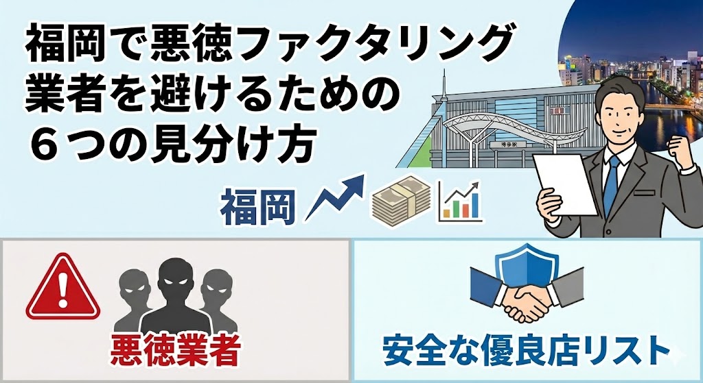 福岡で悪徳ファクタリング業者を避けるための6つの見分け方