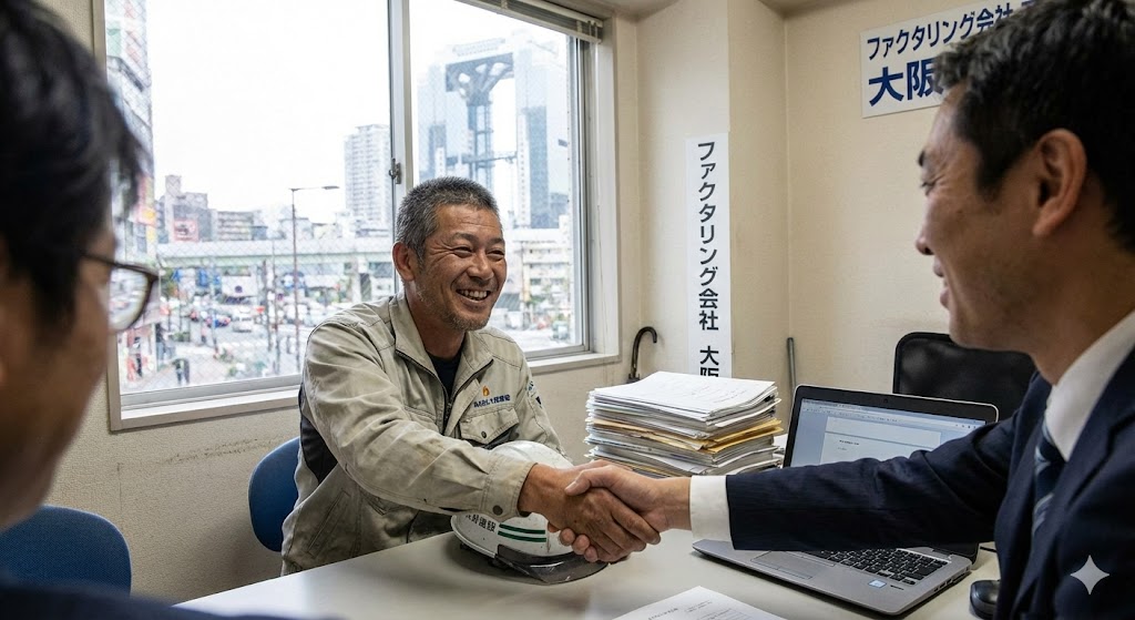 大阪のファクタリング会社で上手に資金調達できた体験談