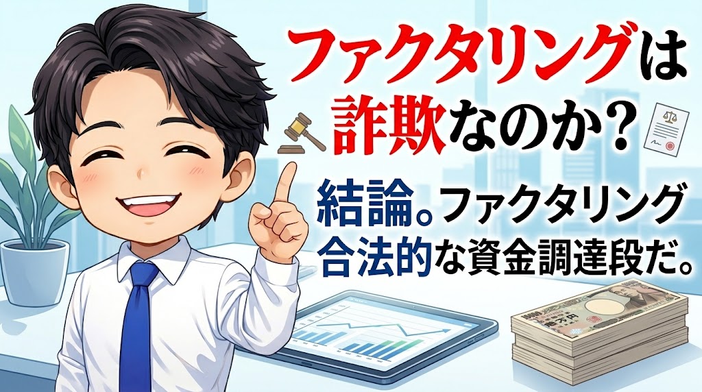 ファクタリングは詐欺なのか?結論から言おう