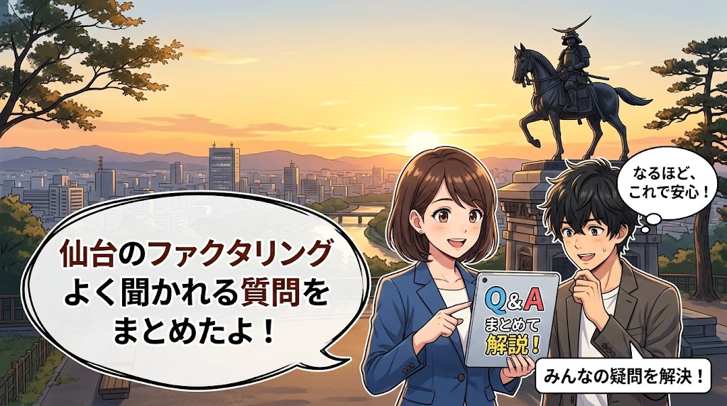 仙台のファクタリングについてよく聞かれる質問