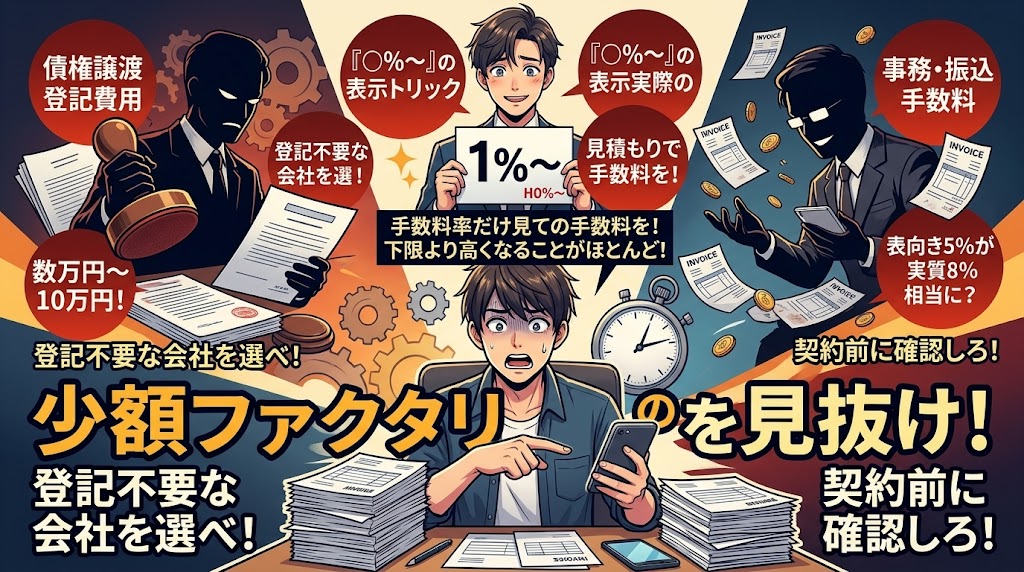 少額で気をつけるべき「隠れコスト」