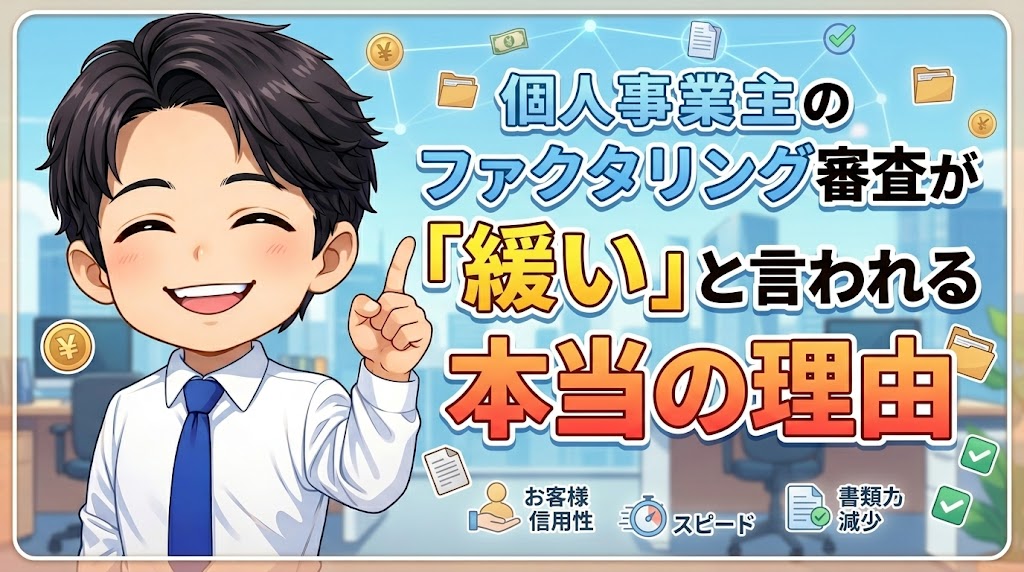 個人事業主のファクタリング審査が「緩い」と言われる本当の理由