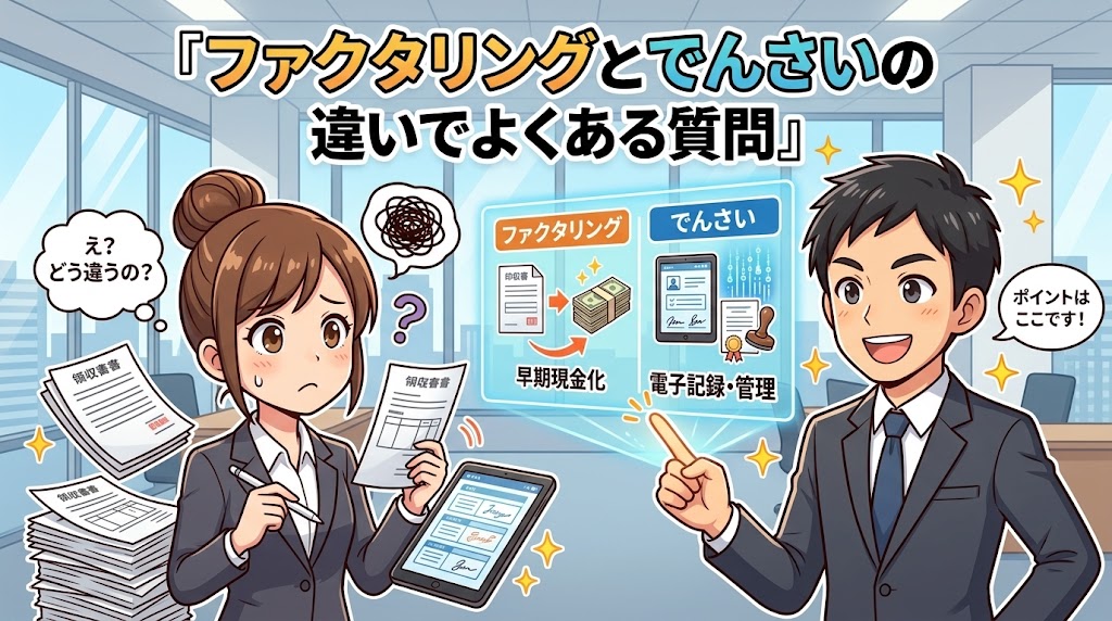 ファクタリングとでんさいの違いでよくある質問