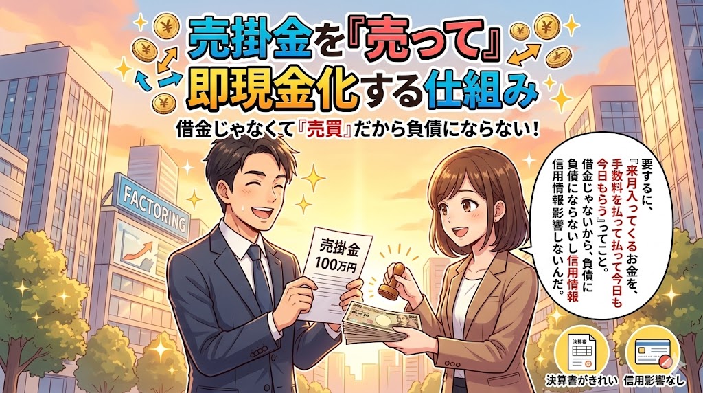 売掛金を「売って」即現金化する仕組み