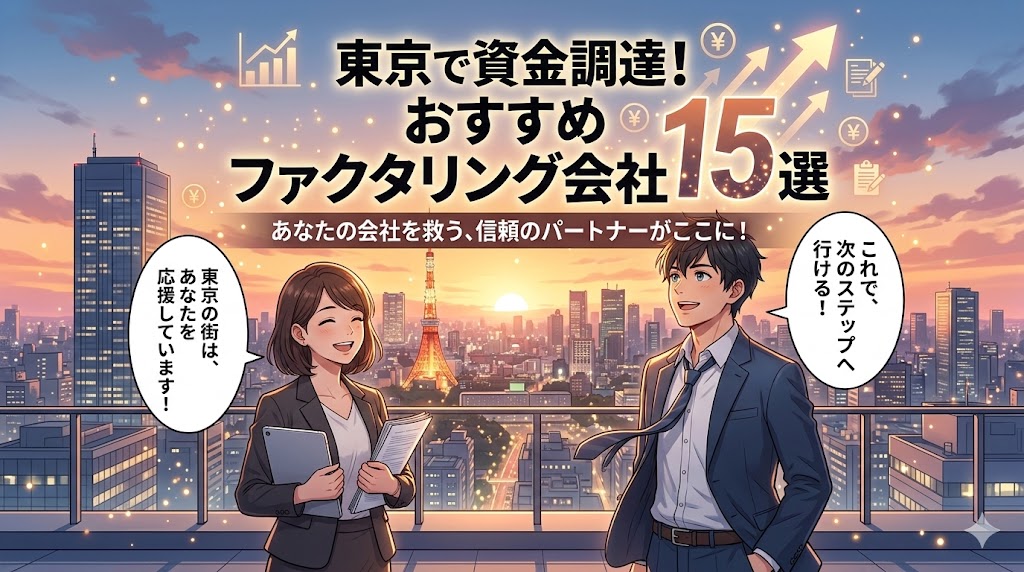 東京のファクタリングおすすめ15社【2026年最新版】