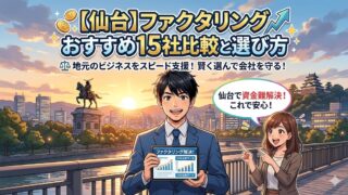 【仙台】ファクタリングおすすめ15社比較と選び方