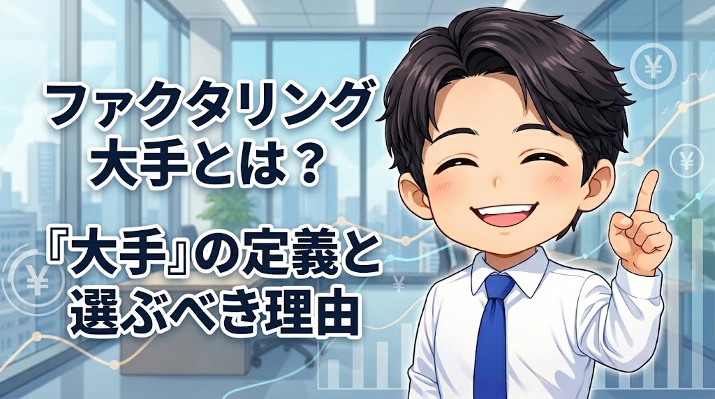 ファクタリング大手とは?「大手」の定義と選ぶべき理由