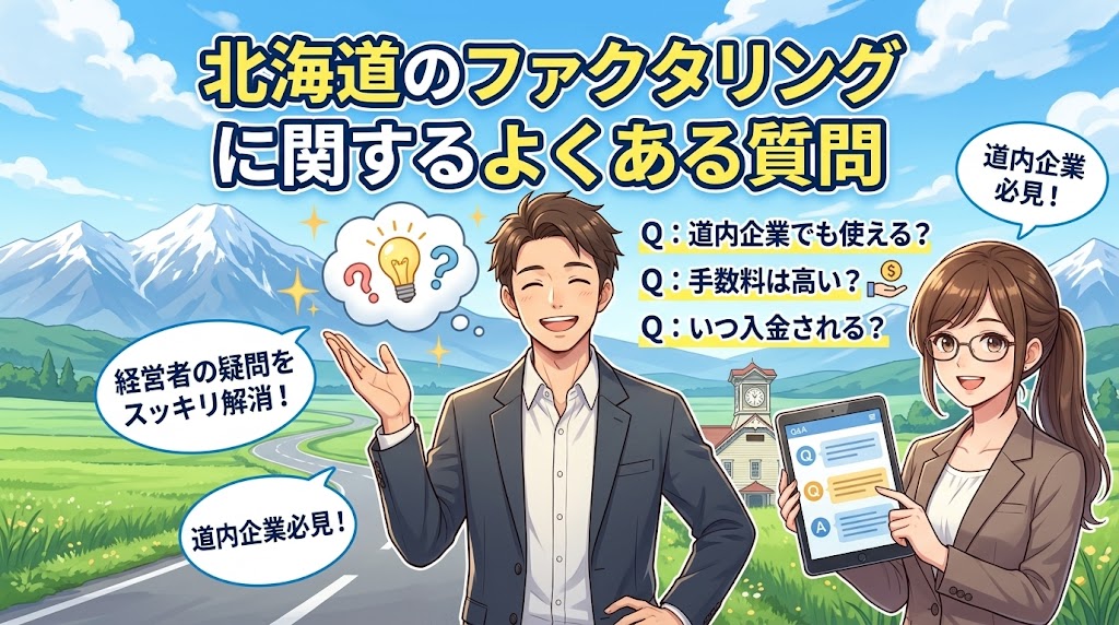 北海道のファクタリングに関するよくある質問