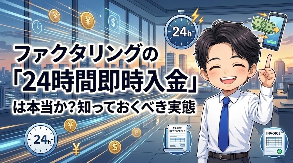 ファクタリングの「24時間即時入金」は本当か？知っておくべき実態