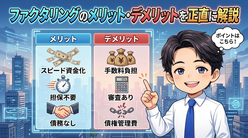 ファクタリングのメリット・デメリットを正直に解説