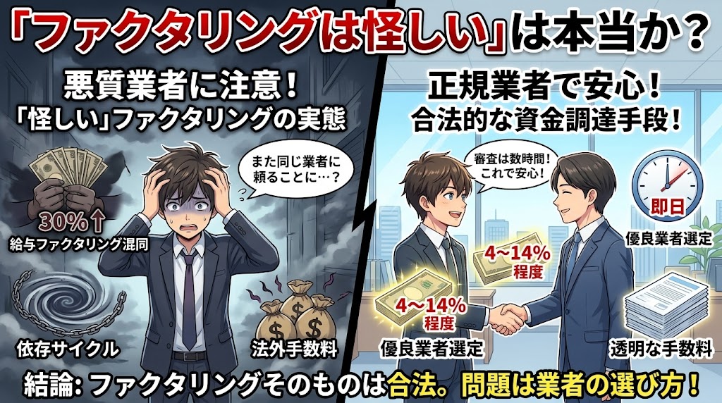 「ファクタリングは怪しい」は本当か？