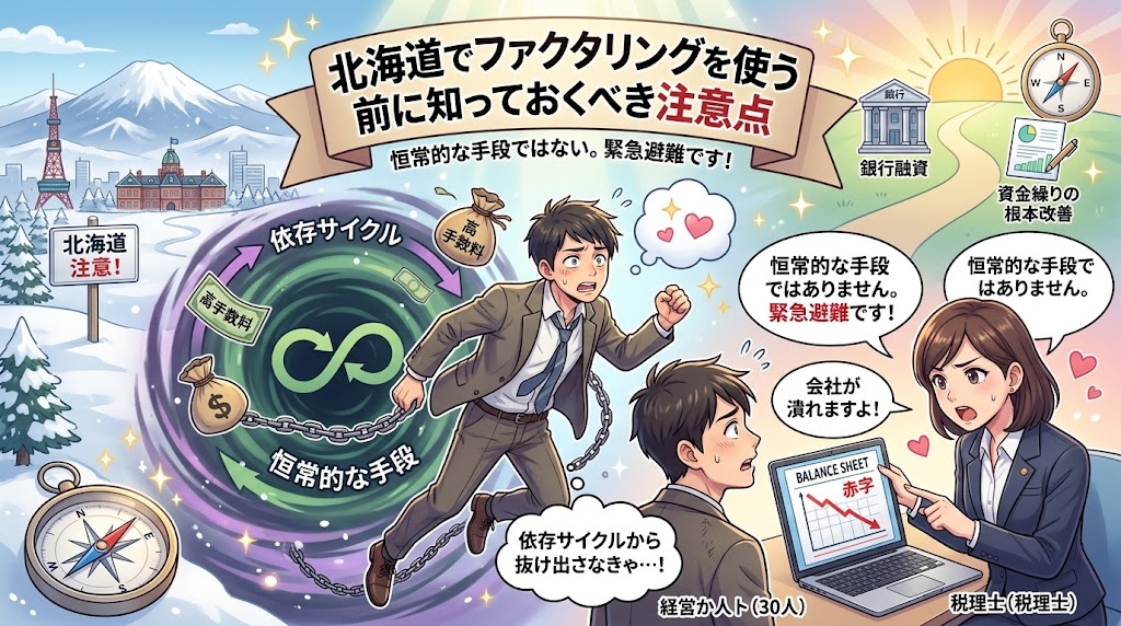 北海道でファクタリングを使う前に知っておくべき注意点
