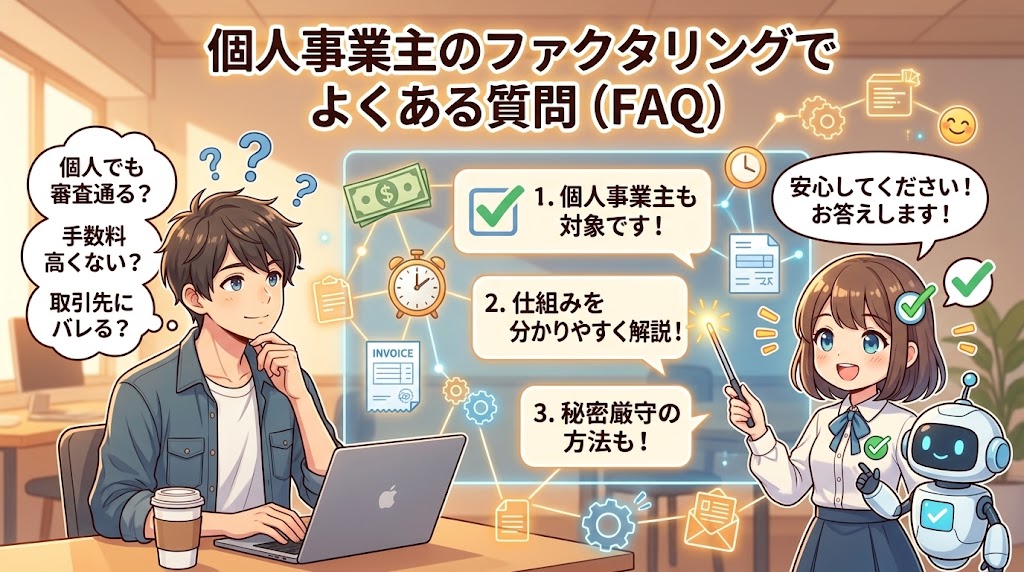 個人事業主のファクタリングでよくある質問(FAQ)