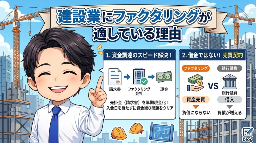 建設業にファクタリングが適している理由