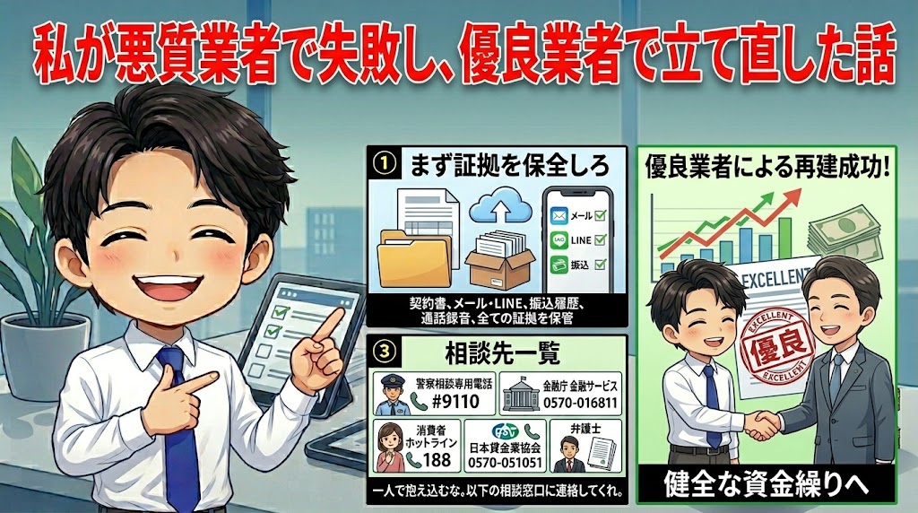 私が悪質業者で失敗し、優良業者で立て直した話