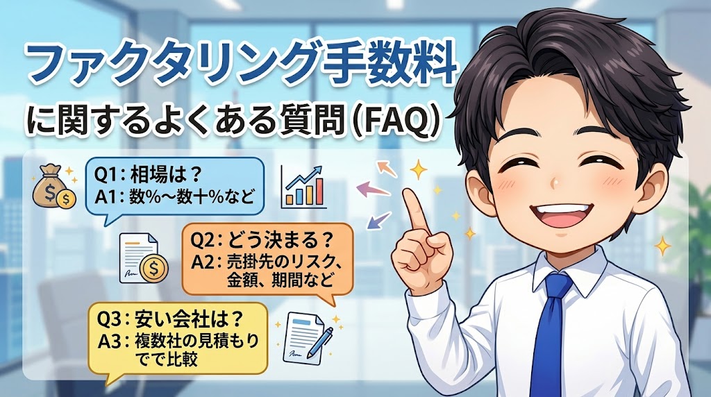 ファクタリング手数料に関するよくある質問(FAQ)