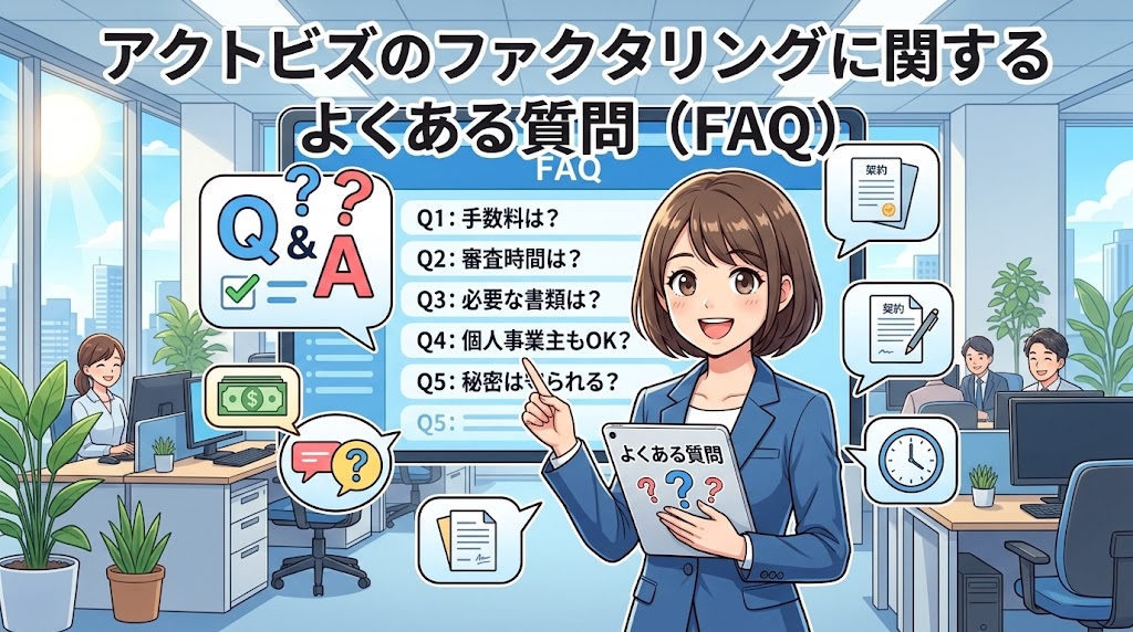 アクトビズのファクタリングに関するよくある質問(FAQ)