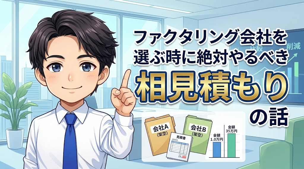 ファクタリング会社を選ぶ時に絶対やるべき「相見積もり」の話