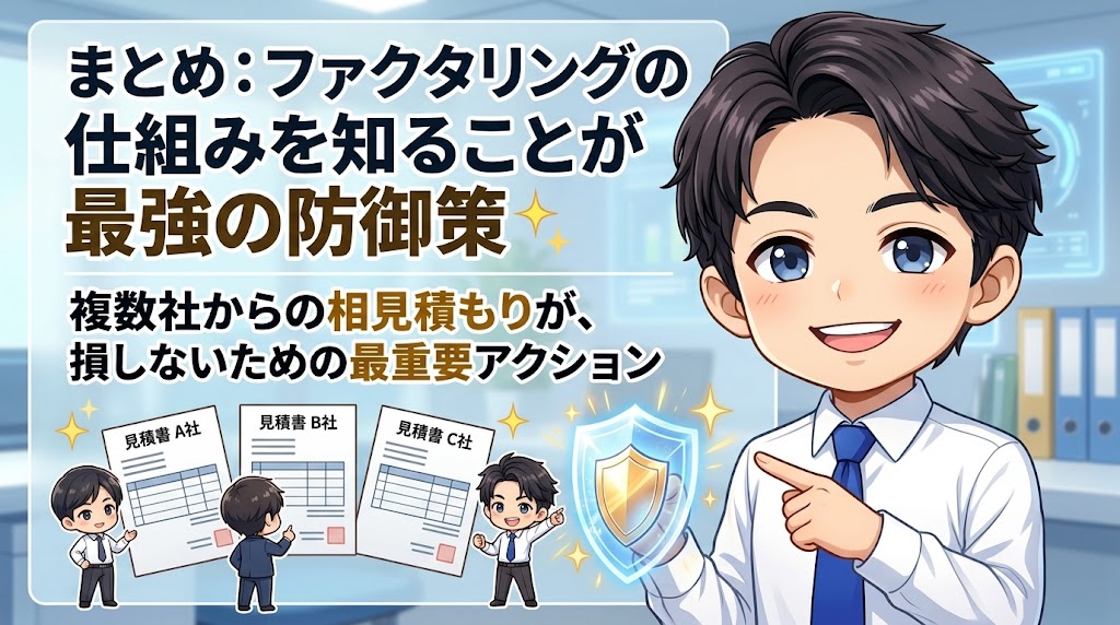 まとめ：ファクタリングの仕組みを知ることが最強の防御策