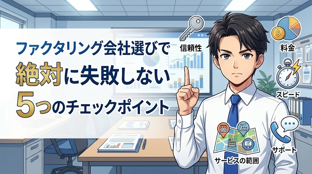 ファクタリング会社選びで絶対に失敗しない5つのチェックポイント