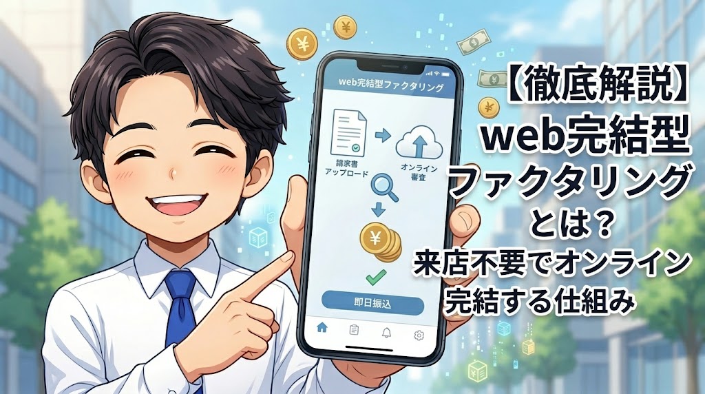 web完結型ファクタリングとは？来店不要でオンライン完結する仕組み
